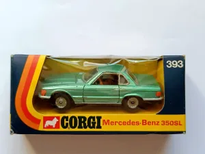 393 Mercedes-Benz 350SL in metallic green with original box