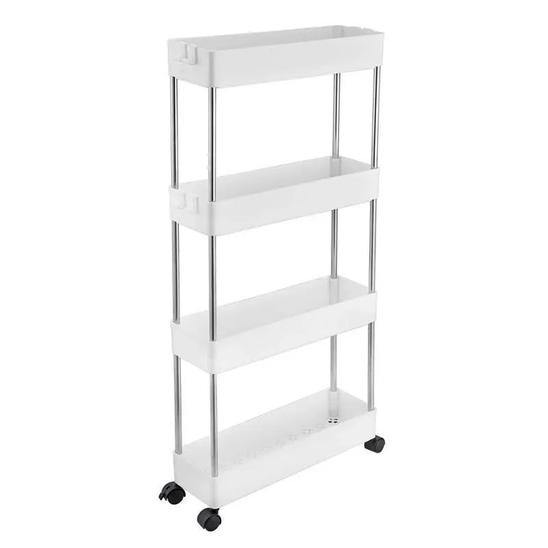 4-Tier Detachable Bathroom Rack/Organizer With Wheels Id-66 - Shop Now For Best Deals