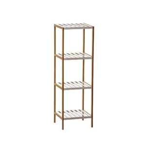 4-Tier Easy To Assemble Bamboo Organizer Shelf Sn-040