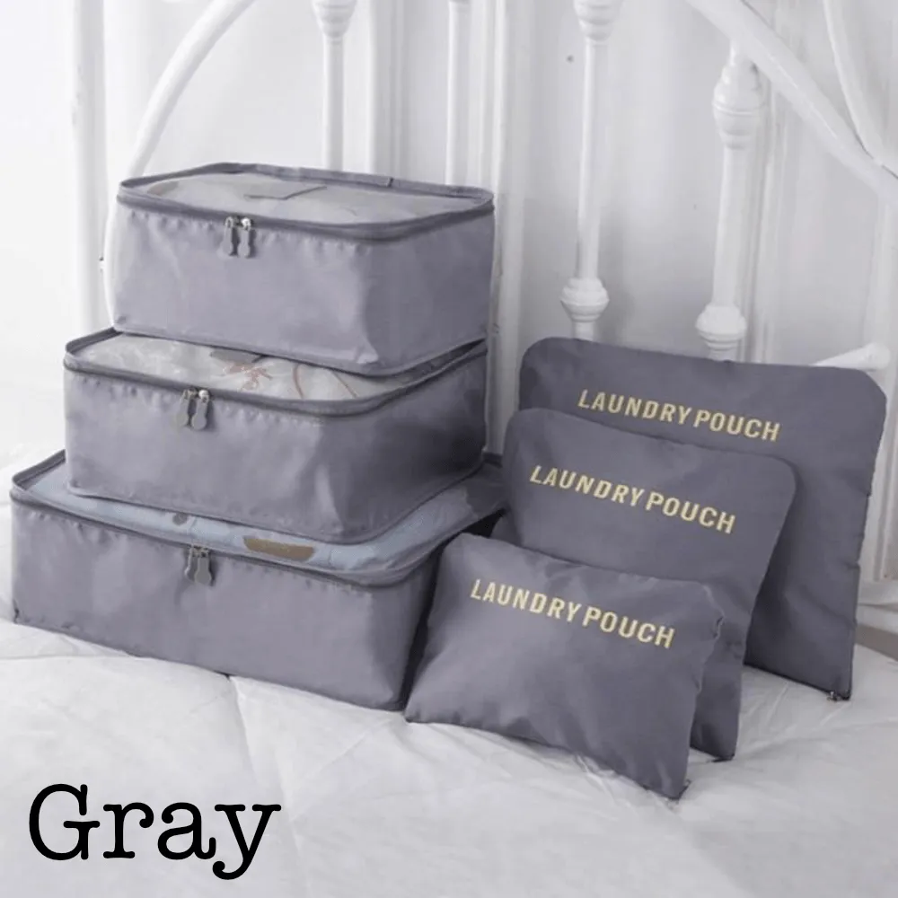 6 Piece Travel Organizer