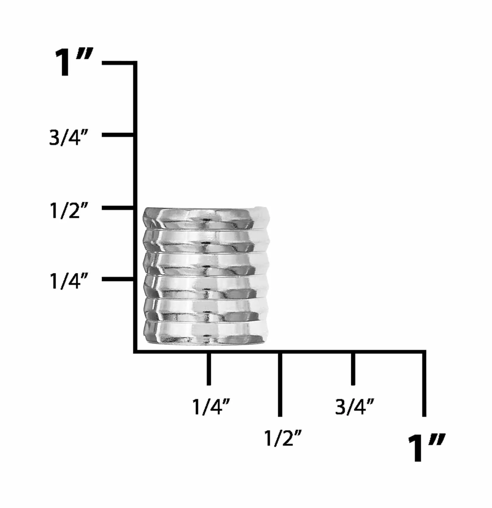 9/16" Nickel Plate, Clip, Zinc Alloy, #P-1962-NP