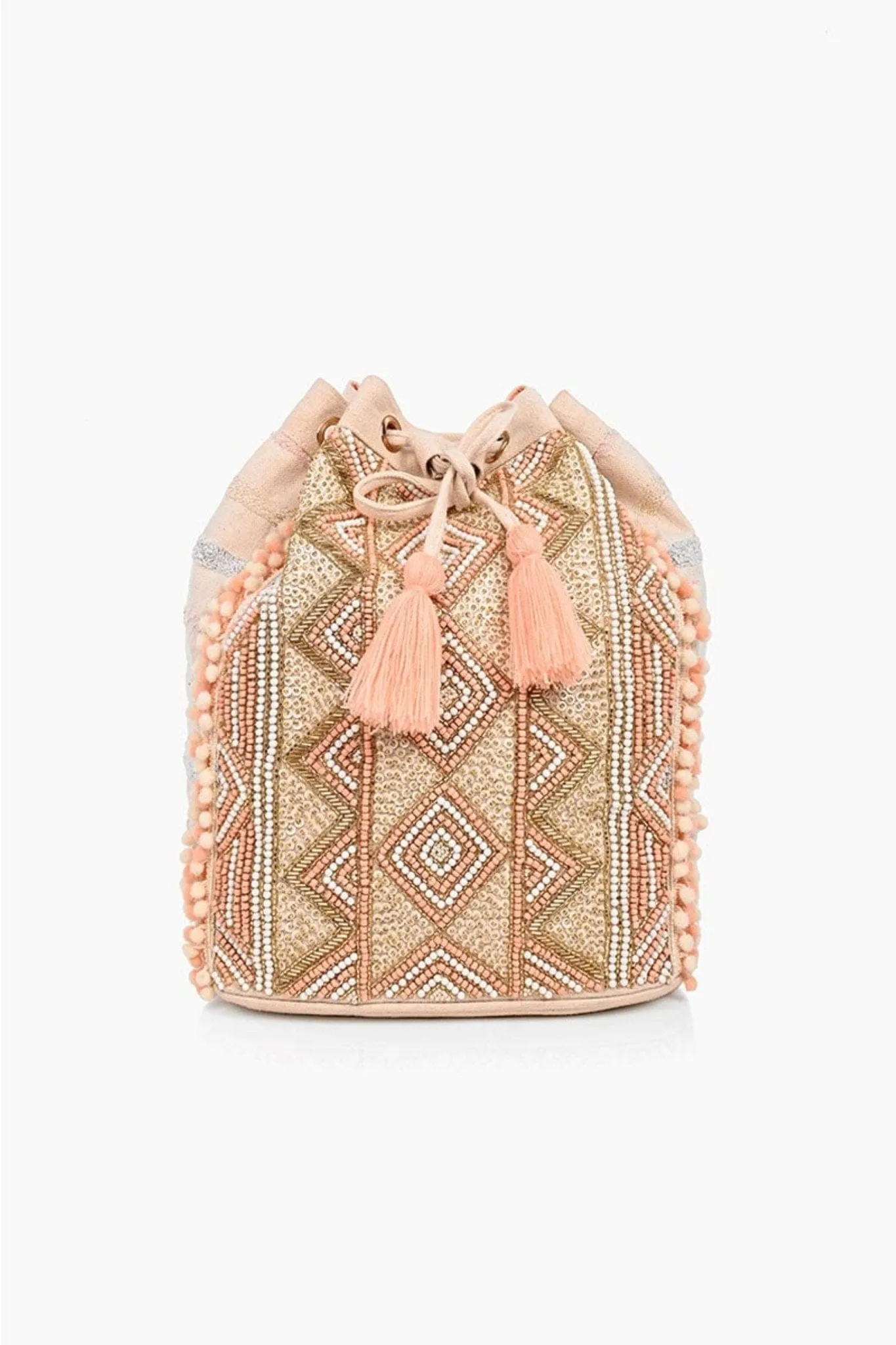 AB21289 Lindsey Rose Gold Embellished Backpack