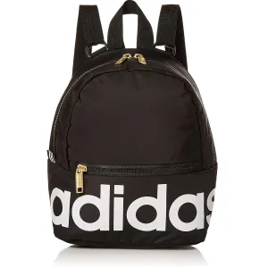 Adidas Linear Mini Backpack |  Black/ White/ Gold