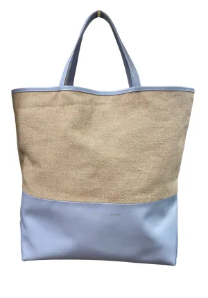 ALICE D.~ Large leather/canvas tote bag