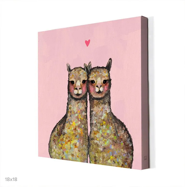 Alpaca Love Canvas Wall Art