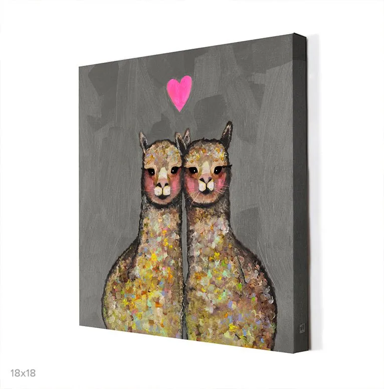 Alpaca Love Canvas Wall Art