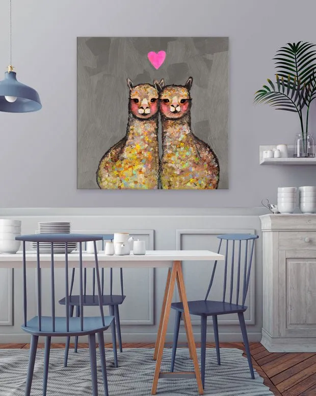 Alpaca Love Canvas Wall Art