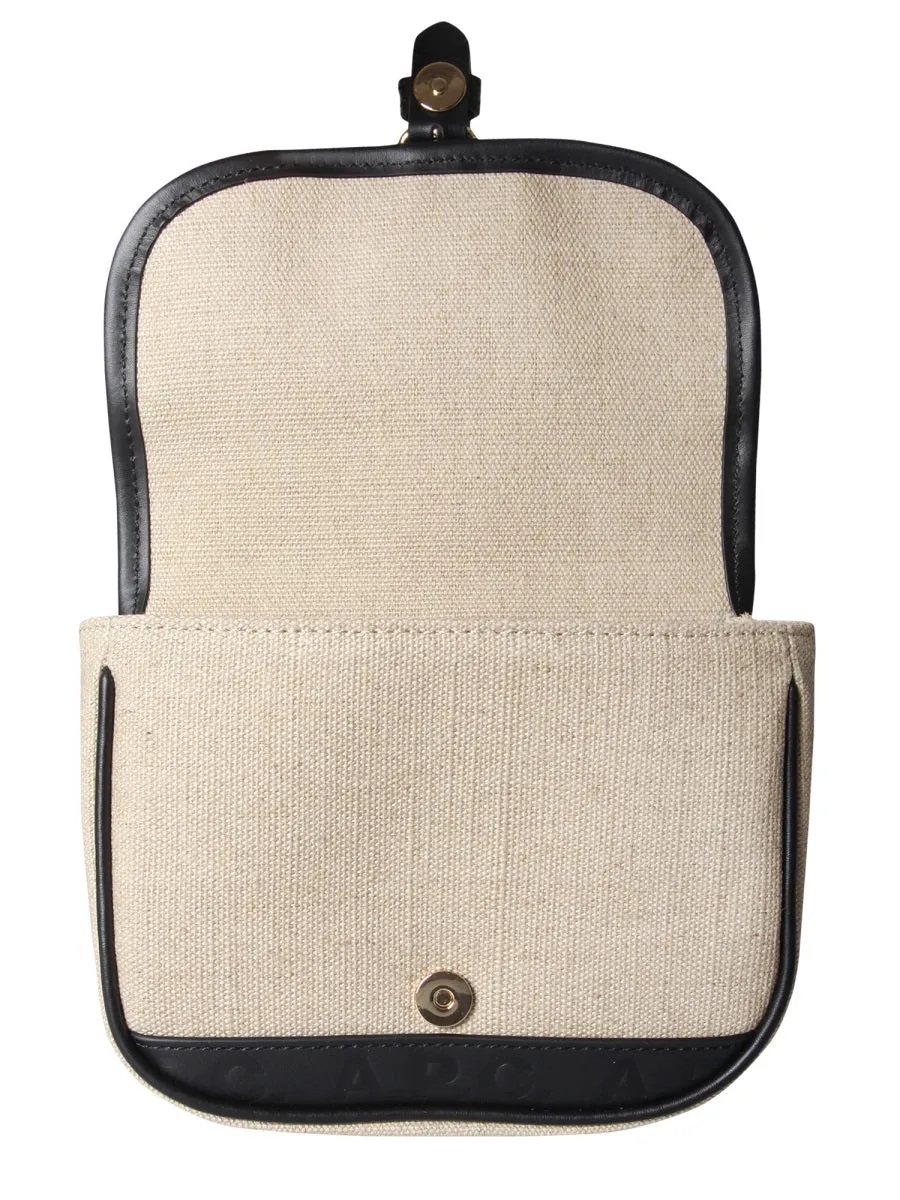 A.P.C. Helene Logo Embossed Shoulder Bag