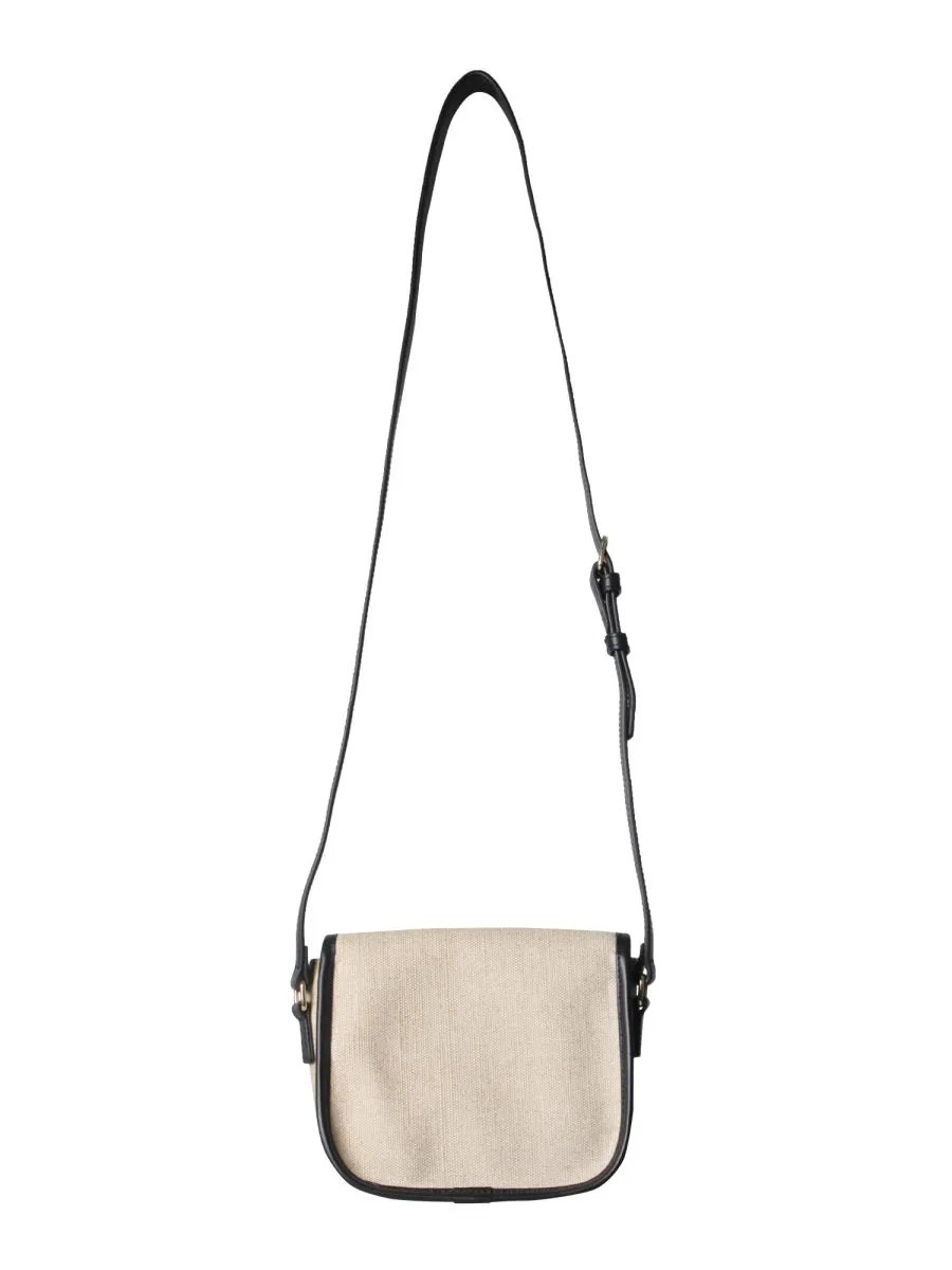 A.P.C. Helene Logo Embossed Shoulder Bag