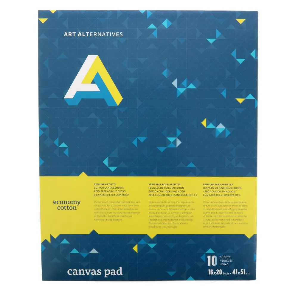 Art Alternatives Canvas Pad 12x16" 10 Sheets