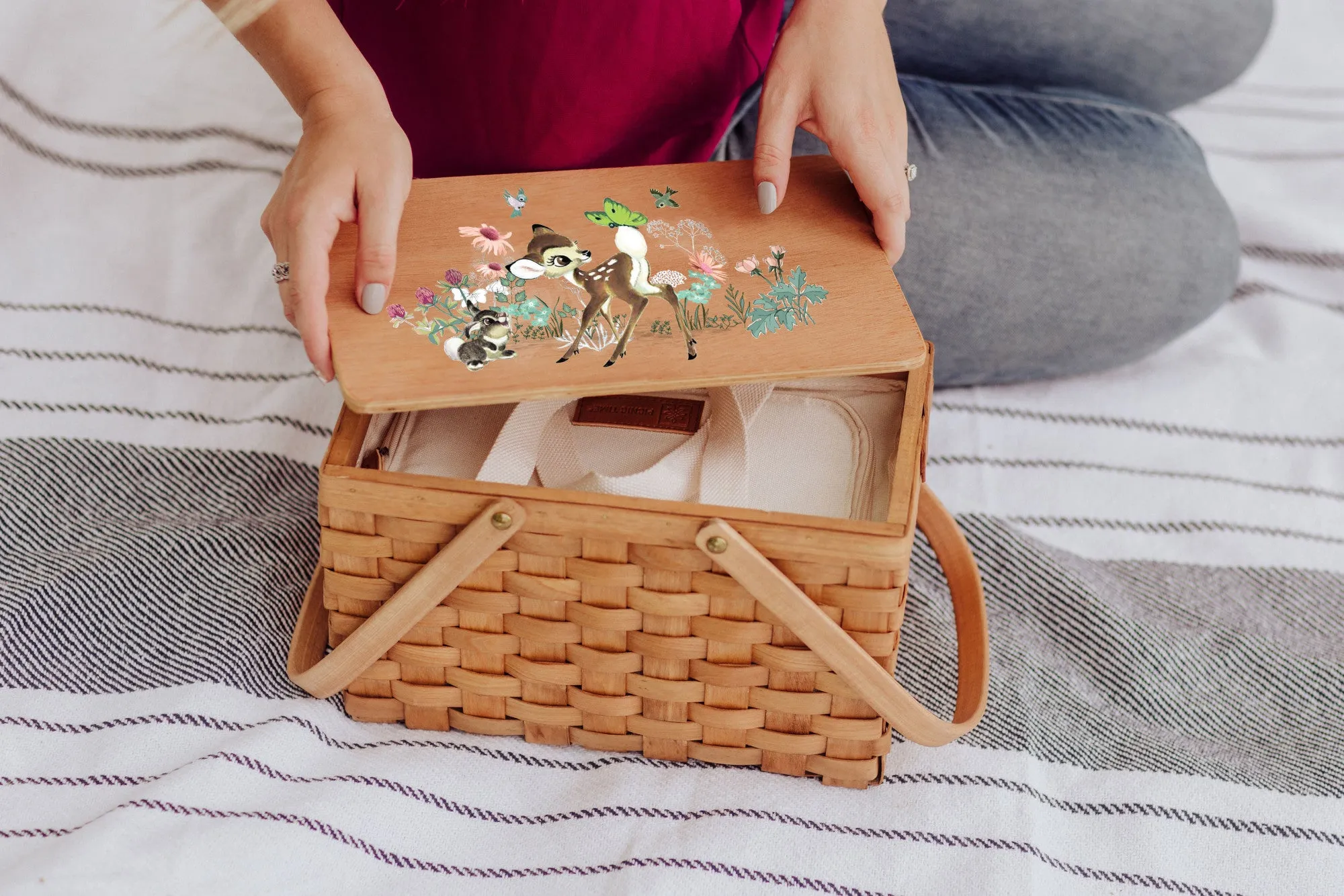 Bambi - Poppy Personal Picnic Basket