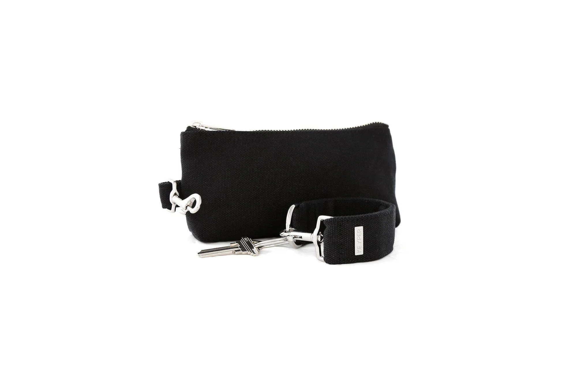 Black CANVAS 2-PIECE WRISTLET SET