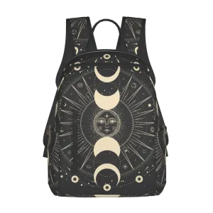 Black Mystic Sun Astrology Backpack