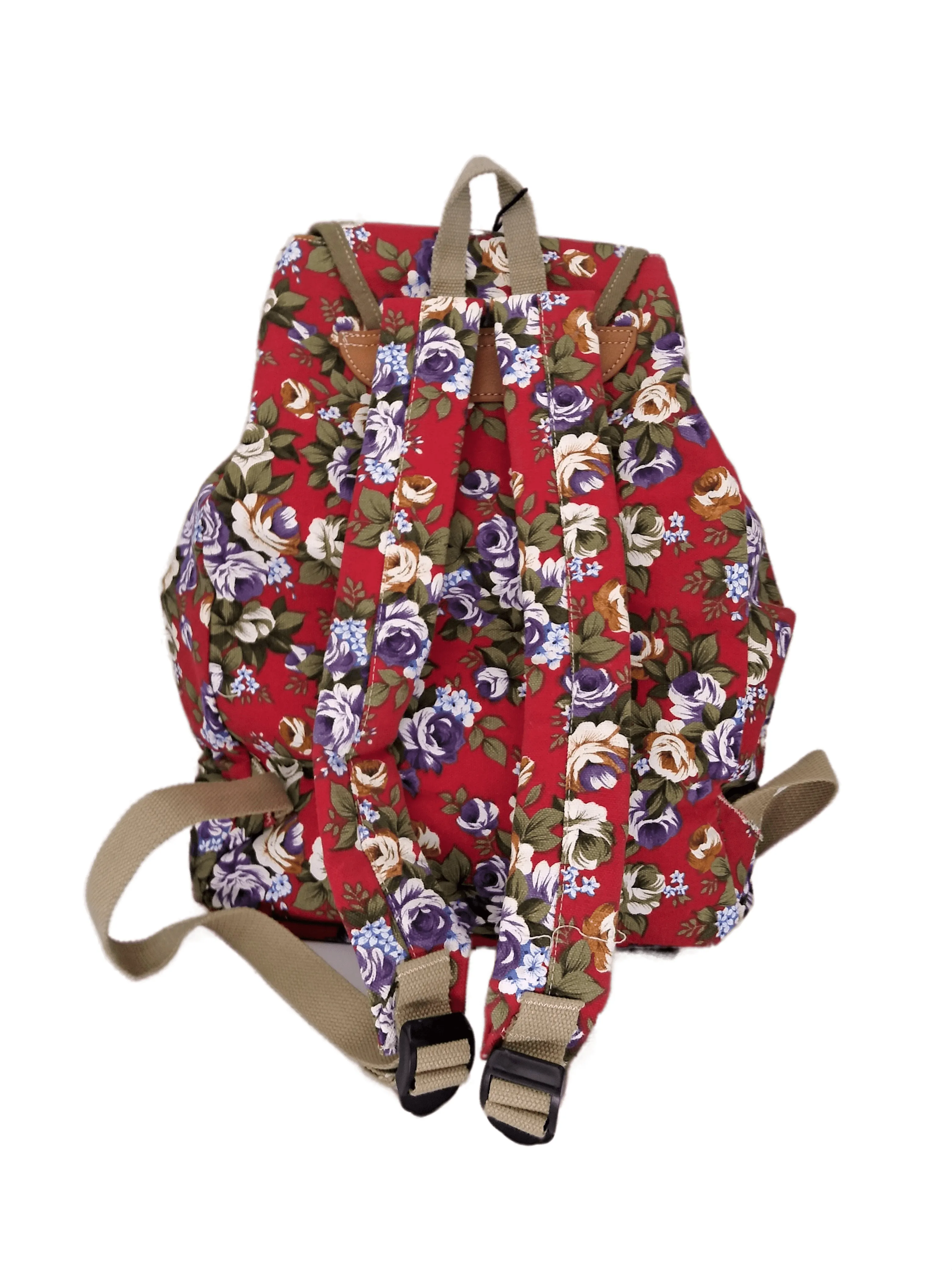 Bravo! Backpack Rucksack Drawstring (Rose, Red)