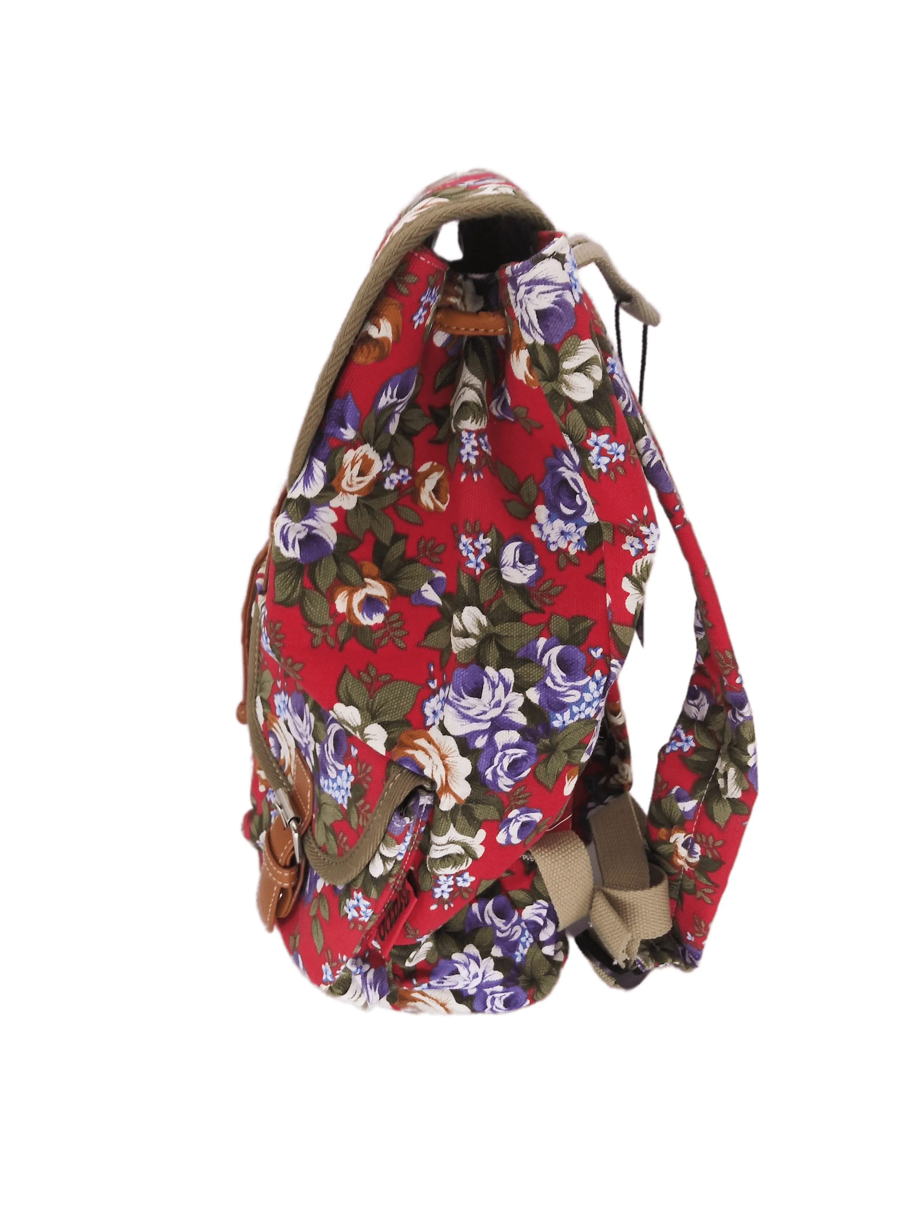 Bravo! Backpack Rucksack Drawstring (Rose, Red)