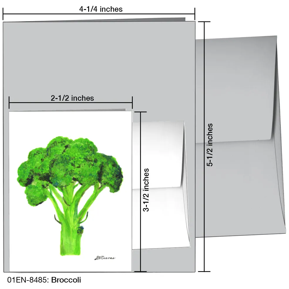 Broccoli, Greeting Card (8485)