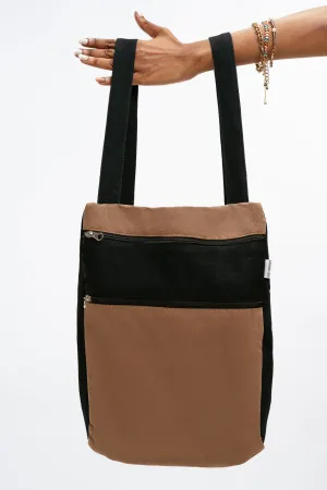 Brown Black Picnic Bag