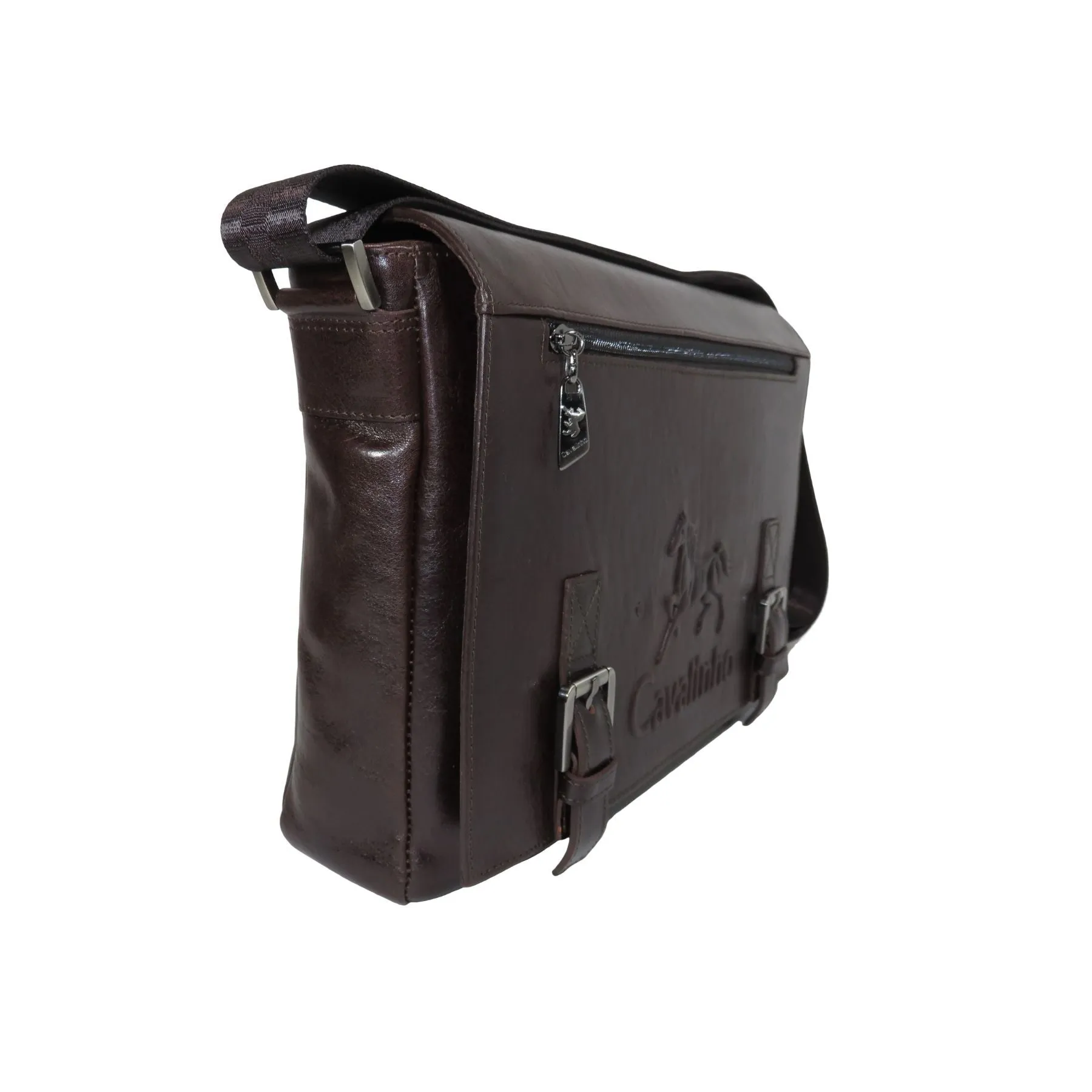 Brown Leather Messenger Bag