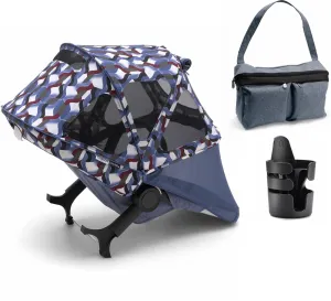 Bugaboo Donkey Spring Essentials Pack - Waves/Blue Melange