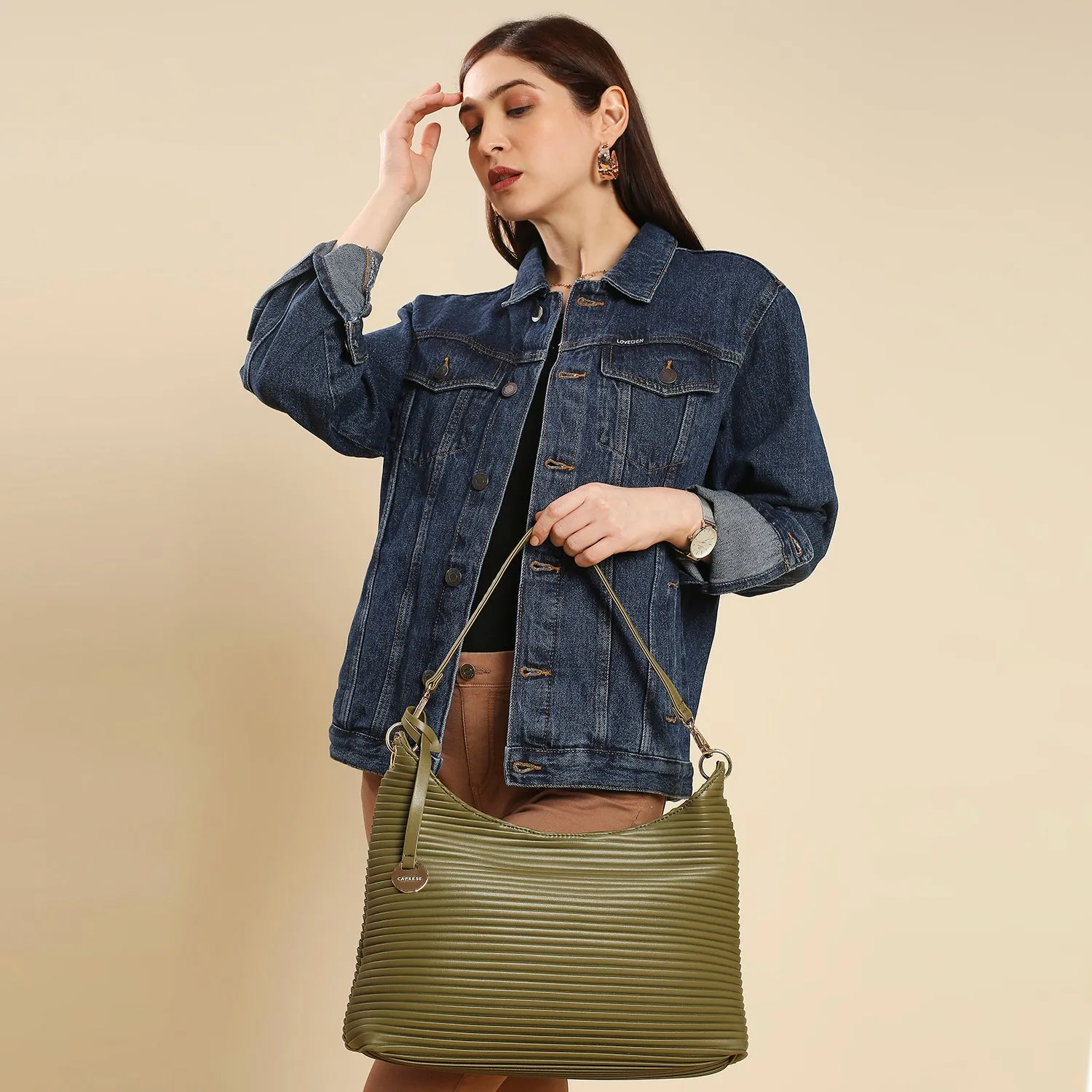 Caprese Mariya Hobo Small Olive