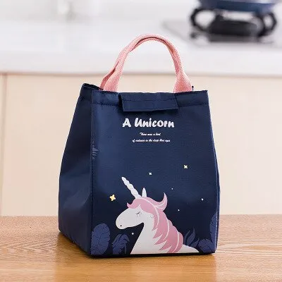 Cartoon Cooler Lunch Bag For Picnic Kids Women Travel Thermal Breakfast Organizer Insulated Waterproof Storage Bag For Lunch Box