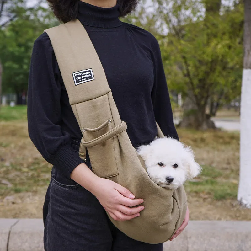 Cat Series Pet Sling Bag with Phone Pocket