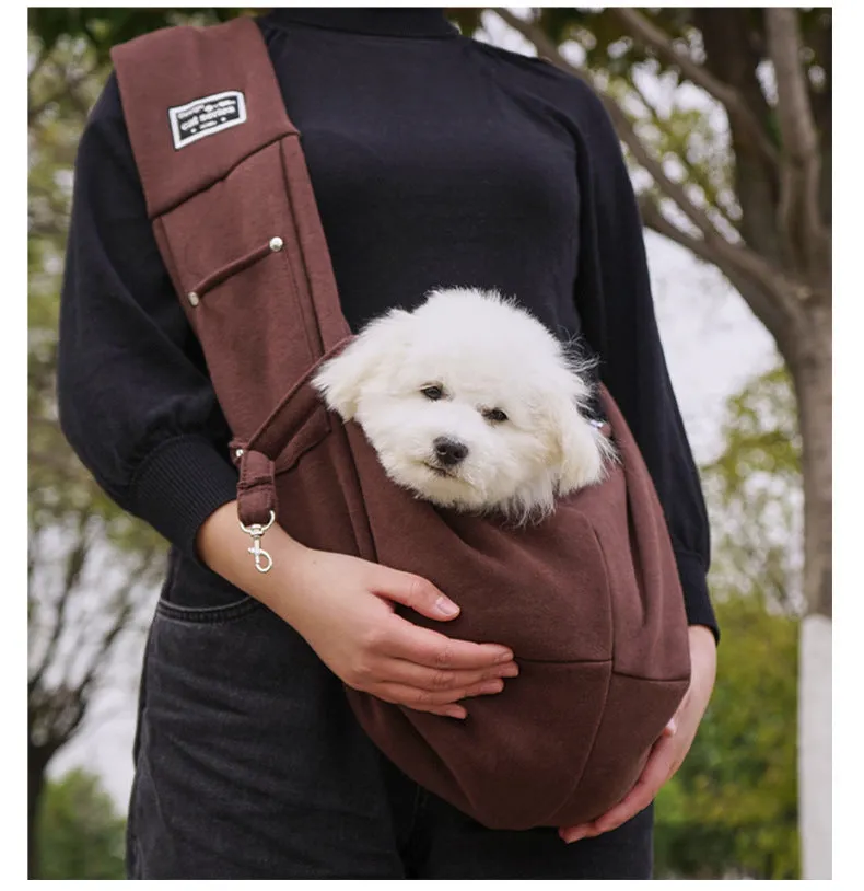 Cat Series Pet Sling Bag with Phone Pocket