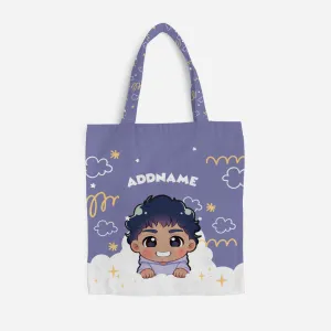 Chibi Me Series Full Print Canvas Bag - Indian Male