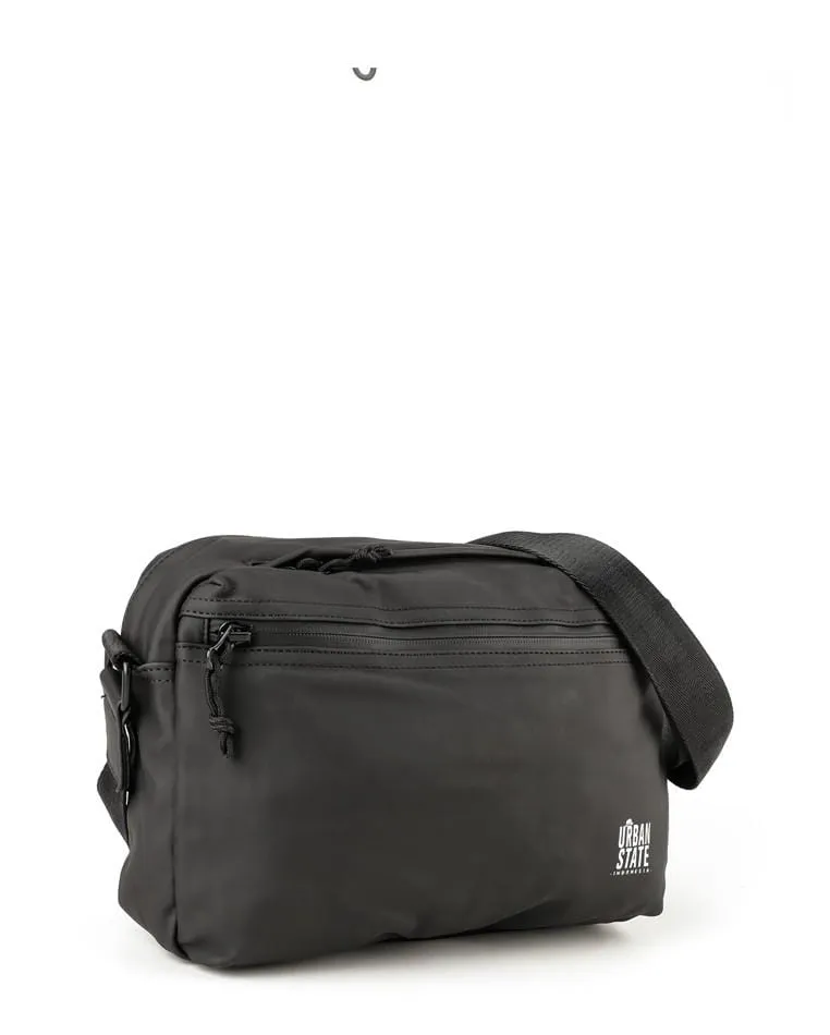 Coated Dry Camera Crossbody Bag - Black