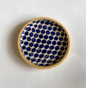 Cobalt Dot Wine Coaster