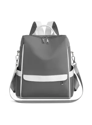 Color Splash-proof Oxford Casual Backpack