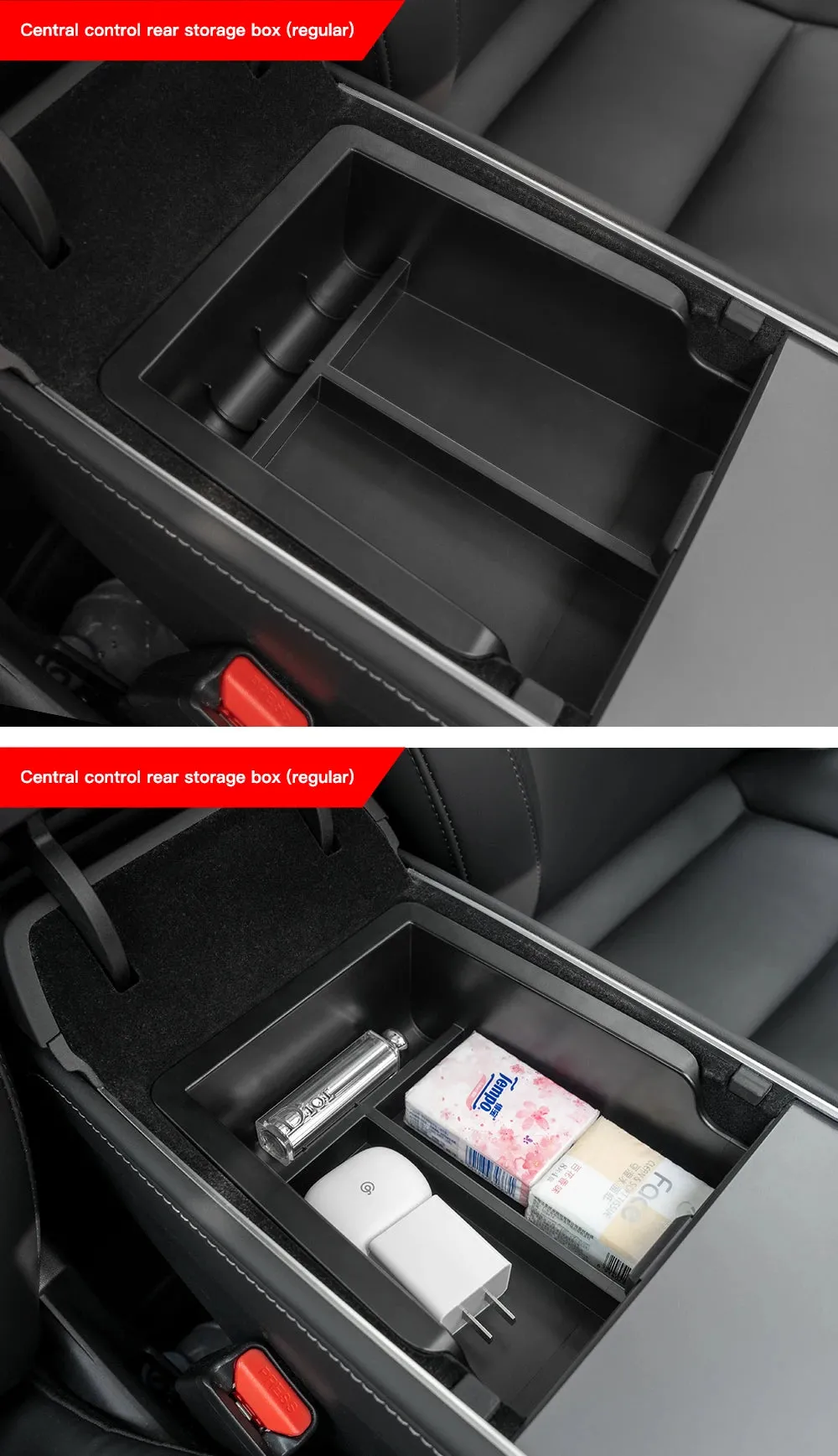 Compatible for Tesla Model 3 2021-2022 Model Y 2022-2023 Center Armrest Storage Box Organizer