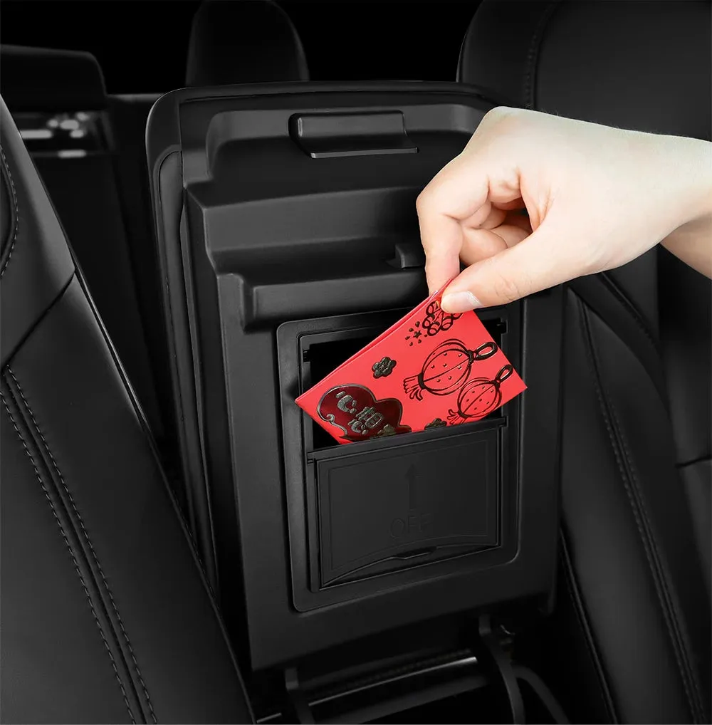 Compatible for Tesla Model 3 2021-2022 Model Y 2022-2023 Center Armrest Storage Box Organizer