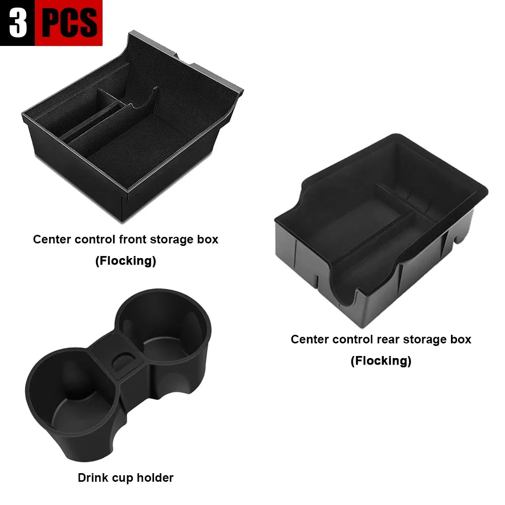 Compatible for Tesla Model 3 2021-2022 Model Y 2022-2023 Center Armrest Storage Box Organizer