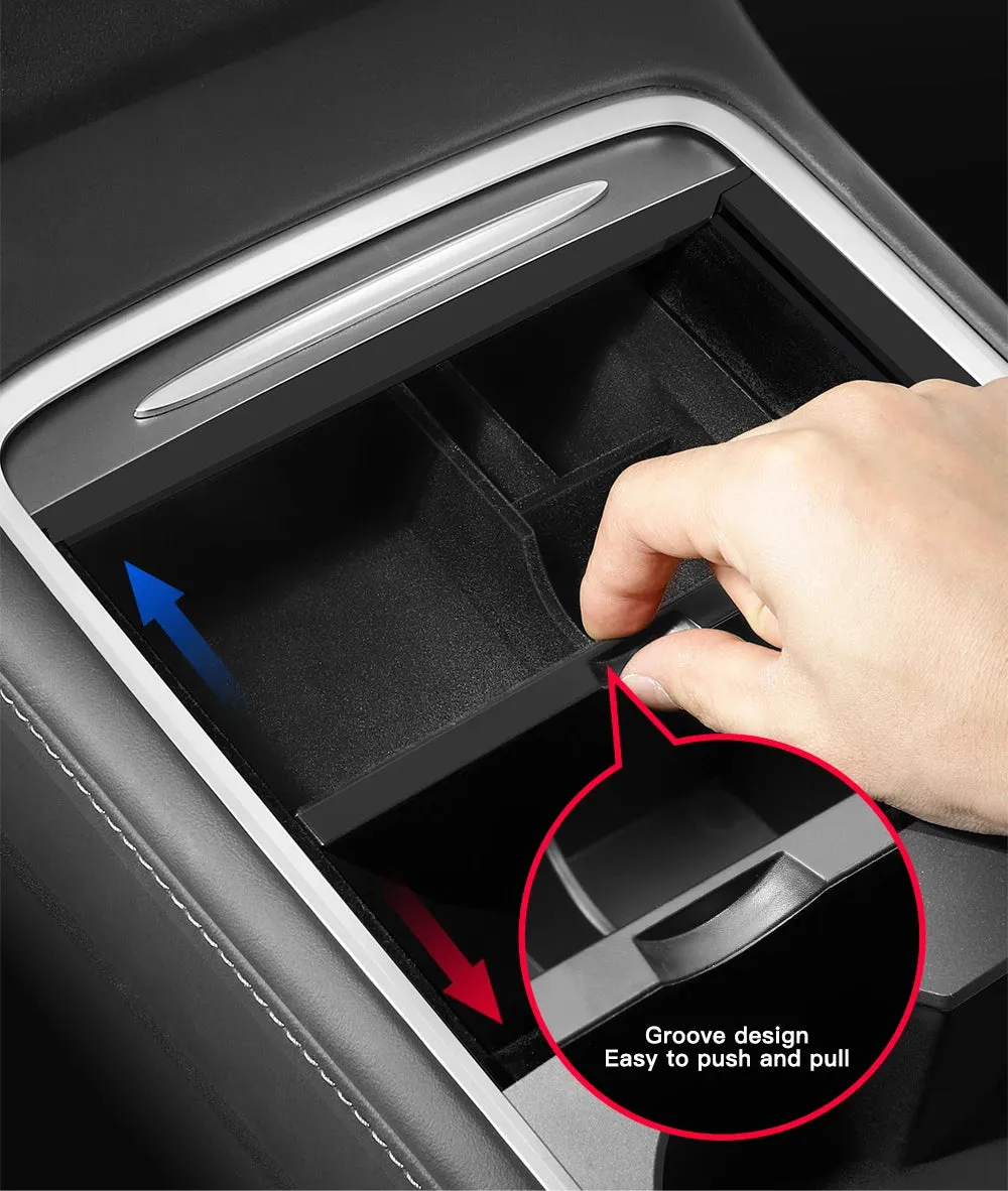 Compatible for Tesla Model 3 2021-2022 Model Y 2022-2023 Center Armrest Storage Box Organizer