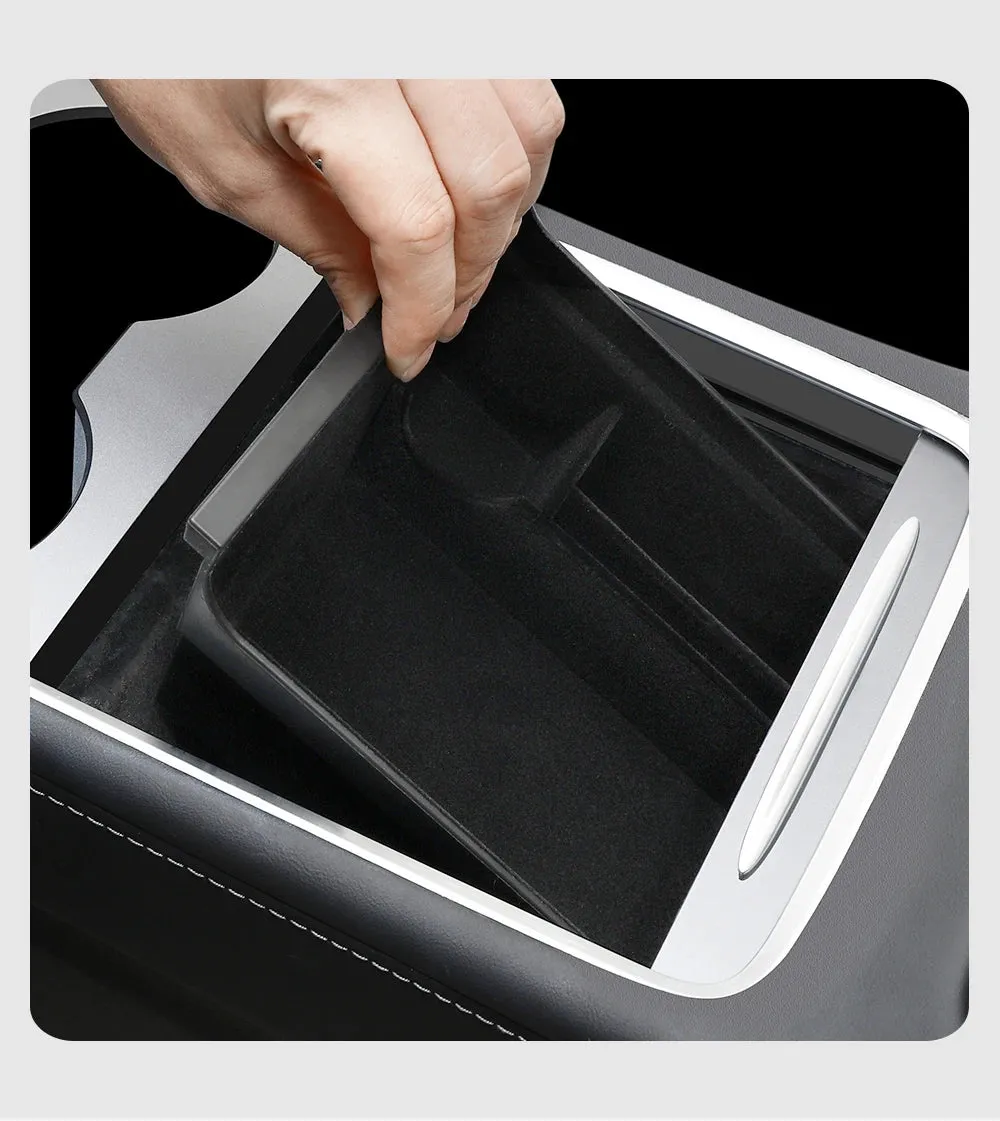 Compatible for Tesla Model 3 2021-2022 Model Y 2022-2023 Center Armrest Storage Box Organizer