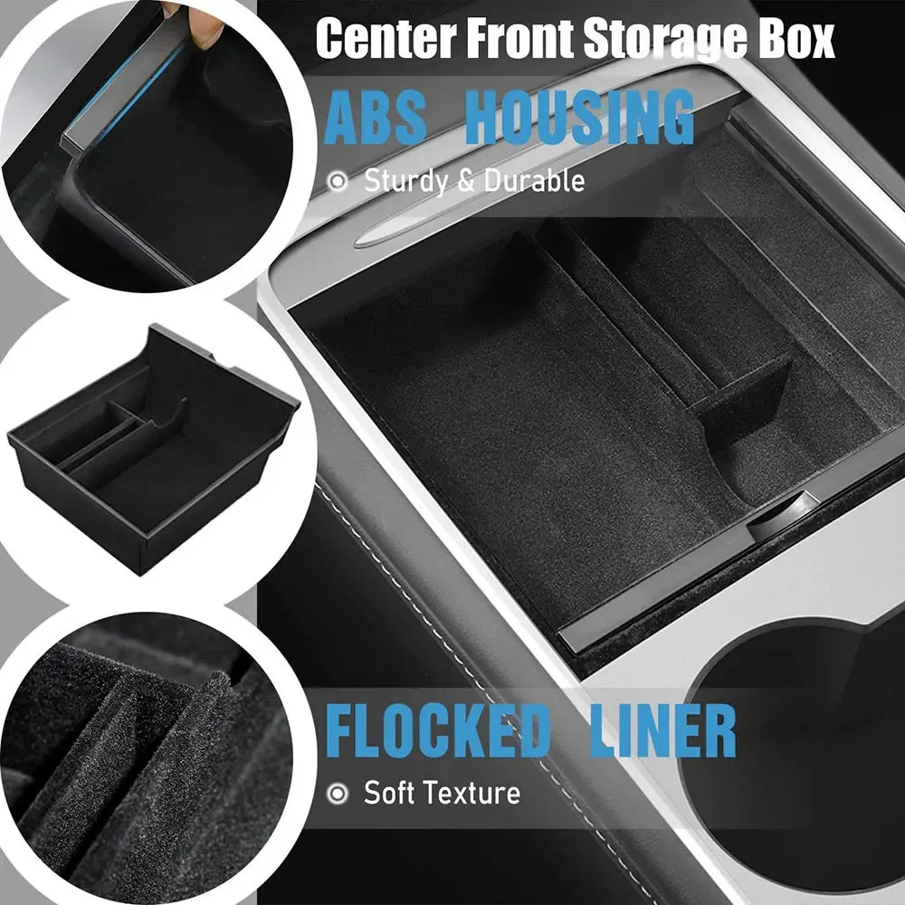 Compatible for Tesla Model 3 2021-2022 Model Y 2022-2023 Center Armrest Storage Box Organizer