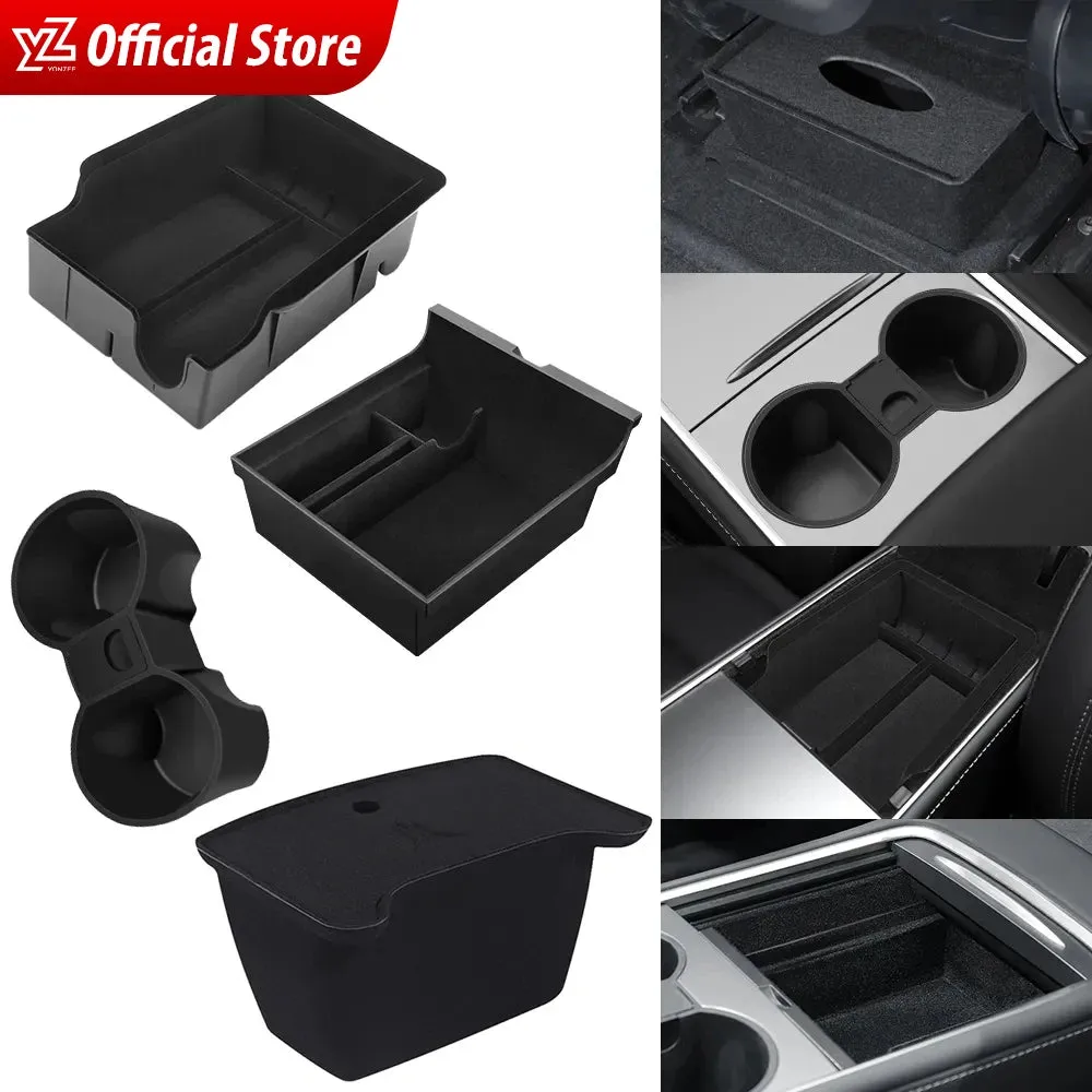 Compatible for Tesla Model 3 2021-2022 Model Y 2022-2023 Center Armrest Storage Box Organizer