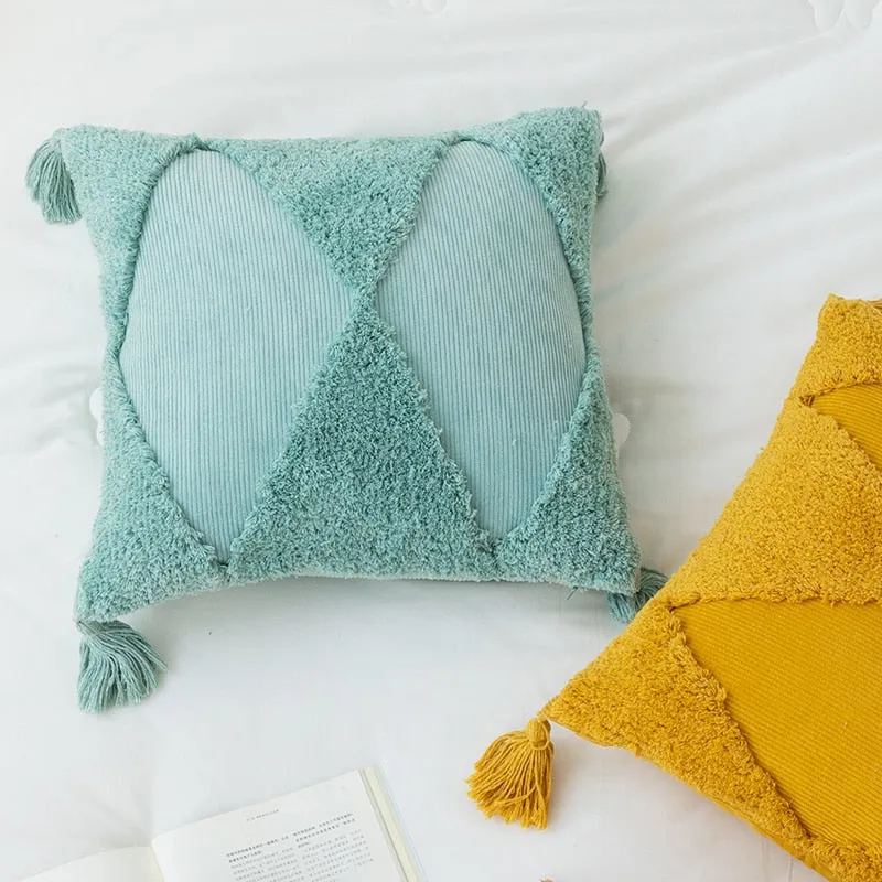 Cotton Corduroy Textured Pillow Cover