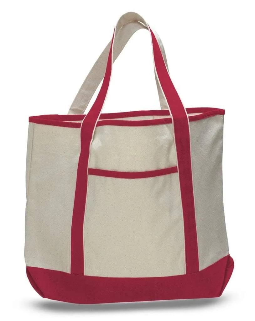 CUSTOM JUMBO SIZE HEAVY CANVAS DELUXE TOTE BAG