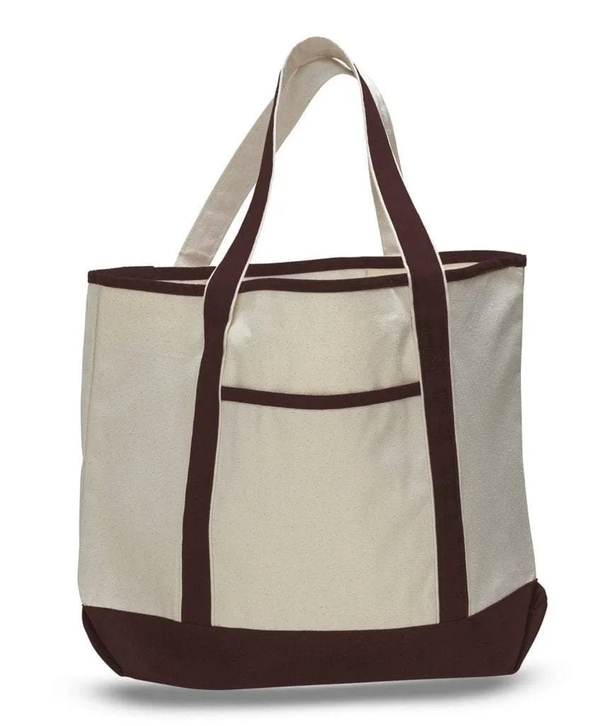 CUSTOM JUMBO SIZE HEAVY CANVAS DELUXE TOTE BAG