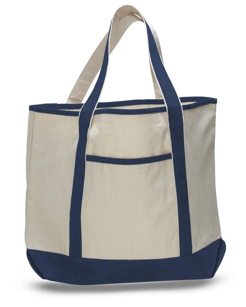 CUSTOM JUMBO SIZE HEAVY CANVAS DELUXE TOTE BAG