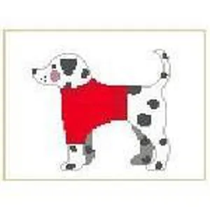 Dalmatian with Woof Canvas