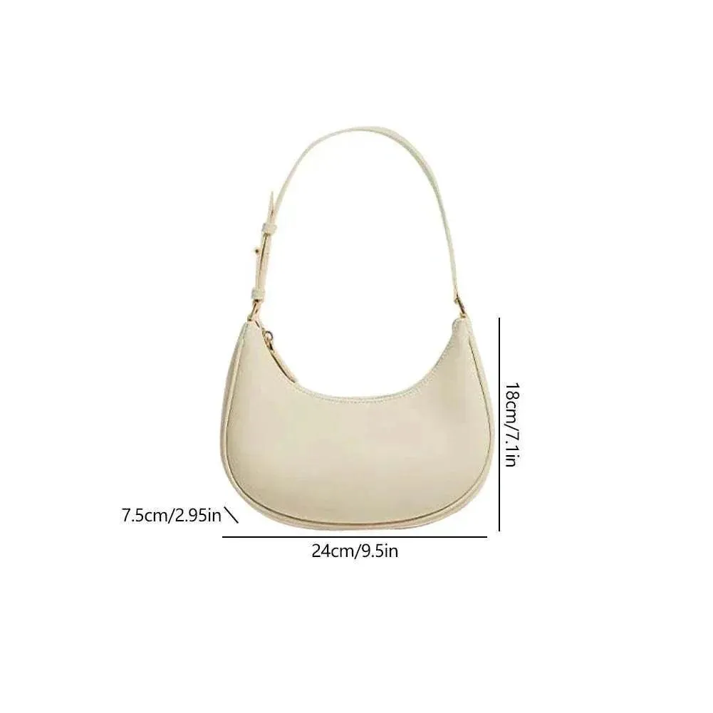 Designer Y2K Half Moon Shoulder Bag | Trendy Women's Accessory - WSH006