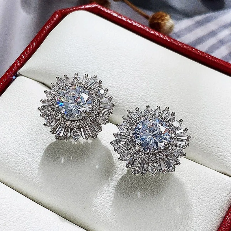 Don't Be a Snowflake Zircon Stud Earrings