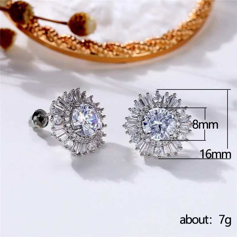 Don't Be a Snowflake Zircon Stud Earrings