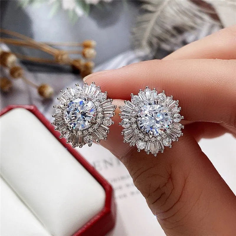 Don't Be a Snowflake Zircon Stud Earrings