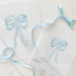 Eleven Gables: Baby Blue Bow Needlepoint Canvases