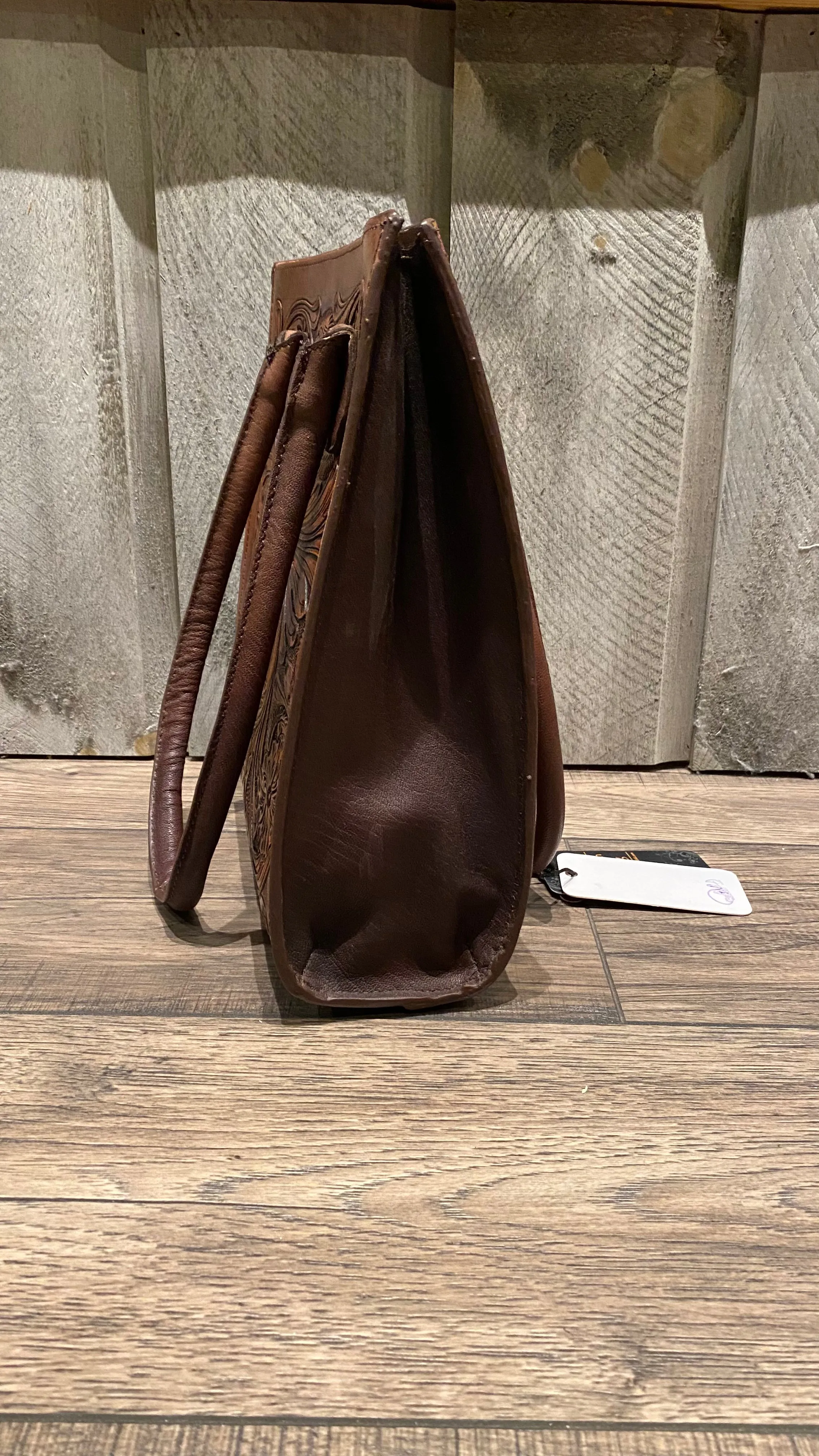 Embossed Leather Tote