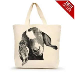 Eric & Christopher Goat Head Canvas Tote Bag